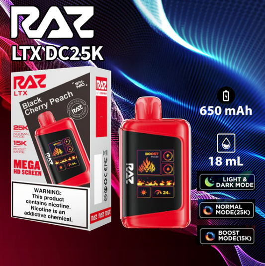 RAZ LTX 25K Black Cherry Peach