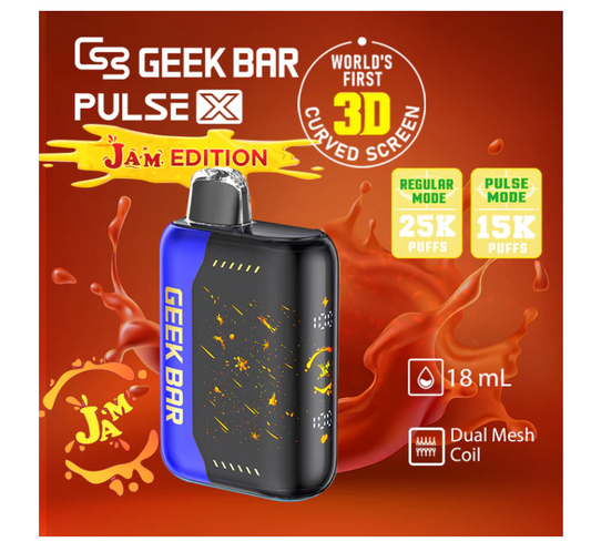 BLUE BERRY JAM GEEK BAR  25K PUFF