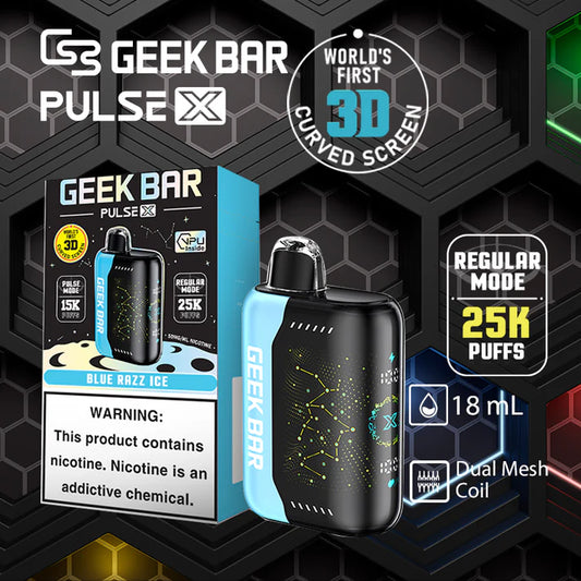 Blue Razz Ice GEEK BAR  25K PUFF